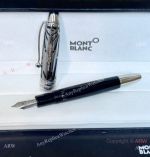 New 2024 Replica Montblanc 100 years of Meisterstuck Fountain - Silver Black